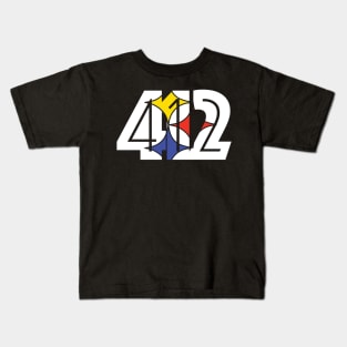 412 Pittsburgh Football Kids T-Shirt